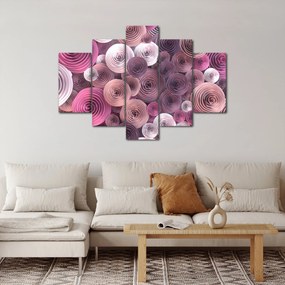 Absztrakt kép Rózsa virága (150x105 cm)