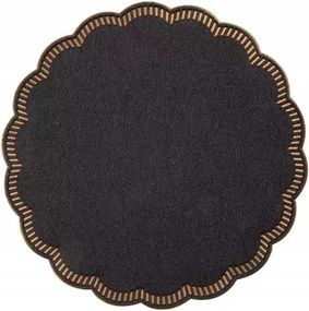 Poháralátét fekete kerek papír poháralátét 9 cm 250 db