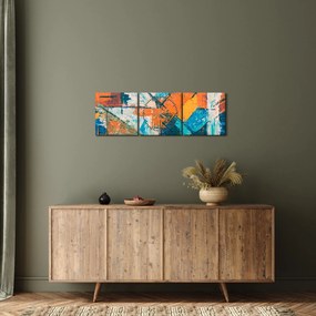 Kép - Absztrakció (órával) (90x30 cm)