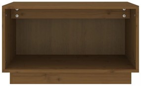 mézbarna tömör fenyőfa TV-szekrény 60x35x35 cm
