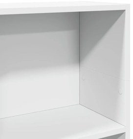 fehér szerelt fa könyvespolc 40 x 24 x 109 cm