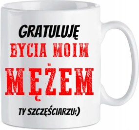 Valentin napi bögre Vicces Ajándék Gratulálok, hogy a férjem lehetek Szerencsés