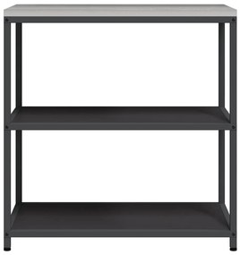 Konyhai tárolópolc polcokkal tárolóval Fekete Acél