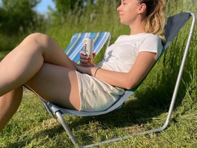 SAND strandszék, szürke csíkokkal