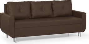 Háromszemélyes kinyitható kanapé ROT Szürke/sötétbarna