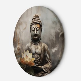 Gario Kerek vászonkép Meditáló Buddha szobra Méret: 40 x 40 cm