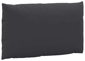 2 db fekete szövet raklapkanapé-párna