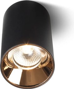 RENDL CANTO stropní bez dekoračního kroužku černá 230V LED GU10 8W