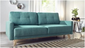 Balio türkiz háromszemélyes kinyitható kanapé - Bobochic Paris Paris