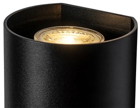 Kerek design fali lámpa fekete - Sabbir