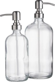 SOAP OPERA szappanadagoló, átlátszó-ezüst 500 ml