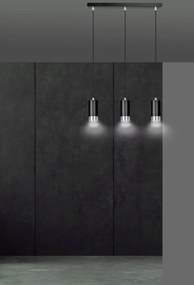 Emibig modern függeszték fumiko króm fekete emi816/3