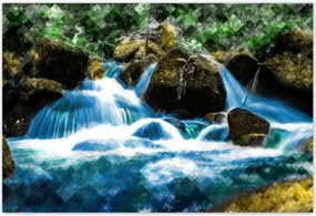 Poszterek 200x135 Grafika Hegyi vízesés