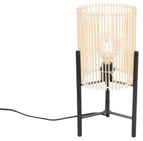 Skandináv asztali lámpa bambuszból - Natasja