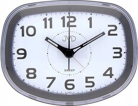 Szürke Ovális Ébresztőóra Jvd SRP865.1 áramló másodpercmutatóval, szundi riasztás