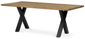 Masă din stejar masiv. Dimensiuni: 200x100x75 cm. DS-X200