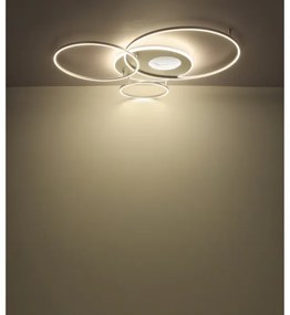 Globo 48466-70A - Dimmelhető LED mennyezeti lámpatest INVERTINA LED/70W/230V ezüst + távirányító