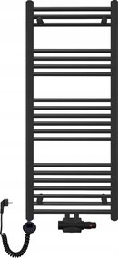 Fürdőszobai víz-elektromos létraradiátor Trm 1200x500 600W fekete