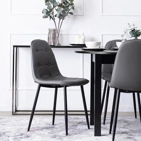 Szürke Eco-bőr Étkezőszék. ARIS