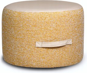 P1 Puff Kerek Divatos Kényelmes Fogantyú Könnyű Tartós Sárga