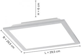 Leuchten Direkt 14754-21- LED Dimmelhető mennyezeti lámpa FLAT LED/20W/230V + távirányító