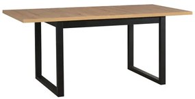 Összecsukható étkezőasztal IKON 3L - wotan tölgy/fekete lábak