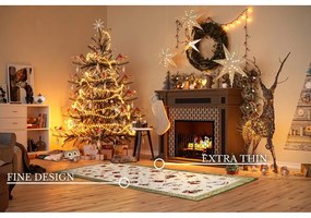 Zöld pamutkeverék futószőnyeg karácsonyi mintával 80x200 cm Toy's Delight Green Christmas – Villeroy&amp;Boch