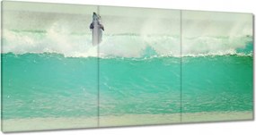 Vászonkép 180x90 Szimpatikus delfin óceán