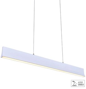 PREZENT 18414 OBLO Modern Led Függesztett Lámpa Matt Fehér LED IP20