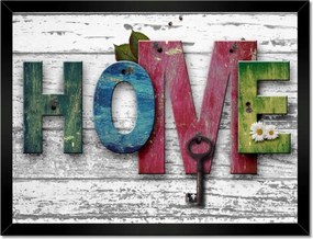 Poszterek keretben 40x30 Otthon Házikó Felirat