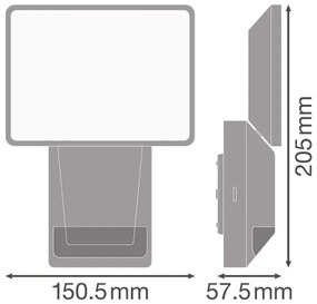 Ledvance - LED Kültéri reflektor érzékelővel FLOOD LED/15W/230V IP55