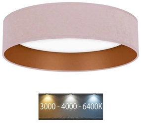 Brilagi - LED mennyezeti lámpa VELVET LED/24W/230V 3000-6400K rózsaszín/arany