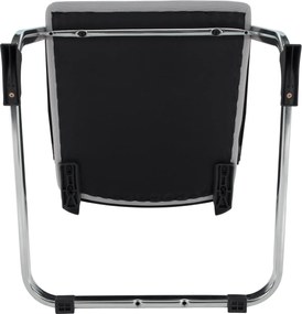 Tárgyalószék, szürke/fekete, KABIR