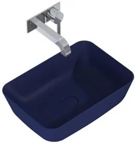 AREZZO design pultra ültethető mosdó RENI 46x33, matt kék
