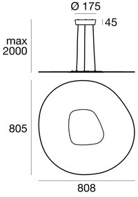 Linea Light 90349 - LED Csillár zsinóron ANTIGUA LED/46W/230V 80,8 cm CRI 90 fehér