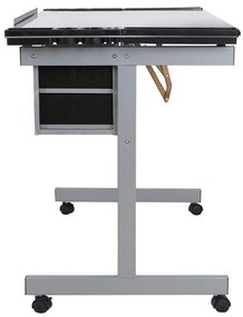 Tervező asztal dönthető,üveg asztallappal