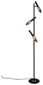 Fekete-bronzszínű LED állólámpa (magasság 150 cm) Ikaris – Trio Select
