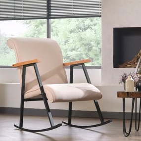 Krémszínű LUNI hintaszék