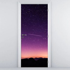 Fotótapéta ajtóra - Égbolt hullócsillaggal (95x205cm)