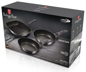 BerlingerHaus 3 részes serpenyő szett Metallic Line Carbon Edition BH/6904