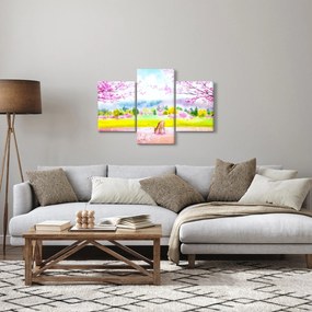 Kép - festett szarvas, akvarell (90x60 cm)