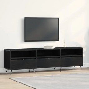 TV Szekrény Fekete 150x30x44,5 cm Műanyag