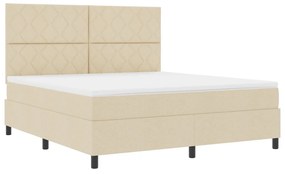 Boxspring ágy matraccal bézs szövet