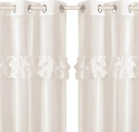 Frilla Fodros Függöny Krémszínű 140x260