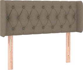 vidaXL tópszínű szövet fejtámla 93x16x78/88 cm