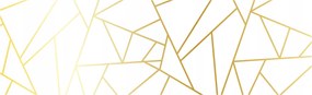 Fotótapéta Arany Geometria Absztrakt Vonalak Minimalizmus 832x254 +ragasztó