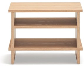 Natúr színű éjjeliszekrény tölgyfa dekorral Inari – Teulat