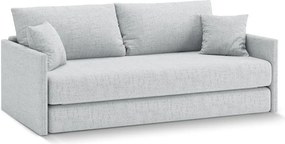 Világosszürke zsenília kinyitható kanapé 209 cm Shannon – Cosmopolitan Design