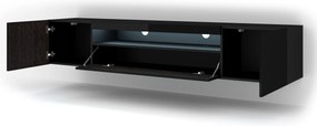 TV asztal/szekrény Aurora 200 (fényes fekete) (LED). Akció -17%. 1057712