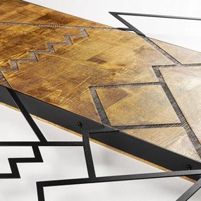 Fali dekoráció 78x58 cm hegy fa/fém